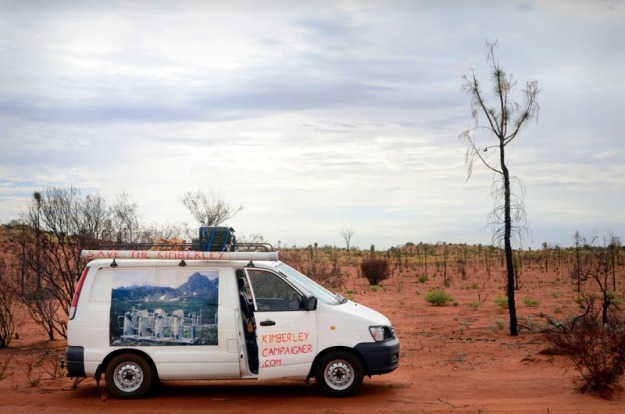 Claude the Damn Van in the Red Centre. Save The Kimberley.