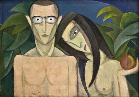 Adam and Eve - Victor Brauner, 1923